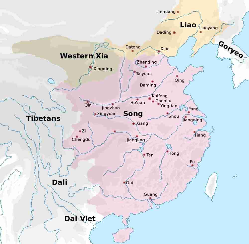 North song dynasty map