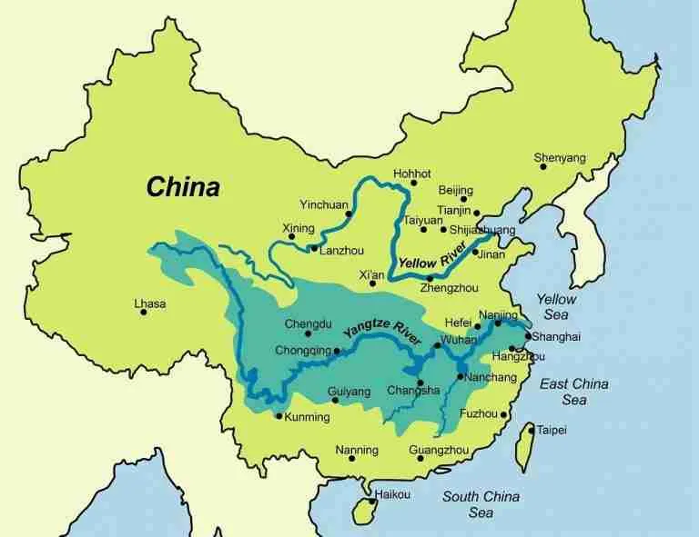 Where is the Yangtze river located?